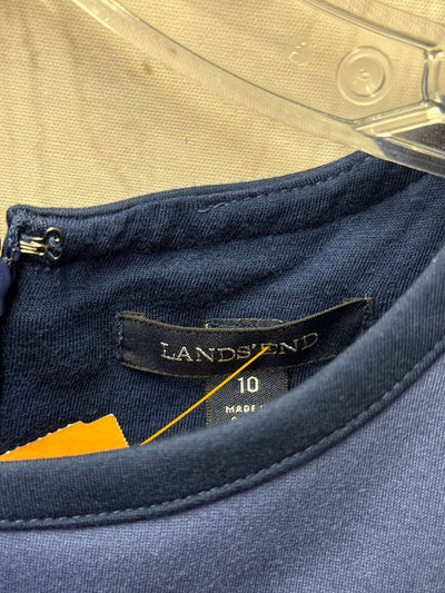 Lands End Women's Size 10 Blue Dress