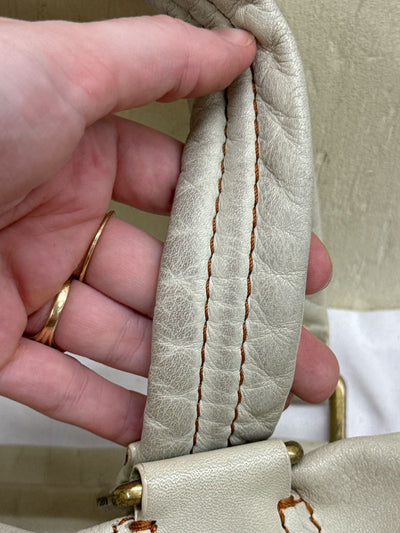 Marc by Marc Jacobs White Leather Purse Bag AS IS - marks/wear