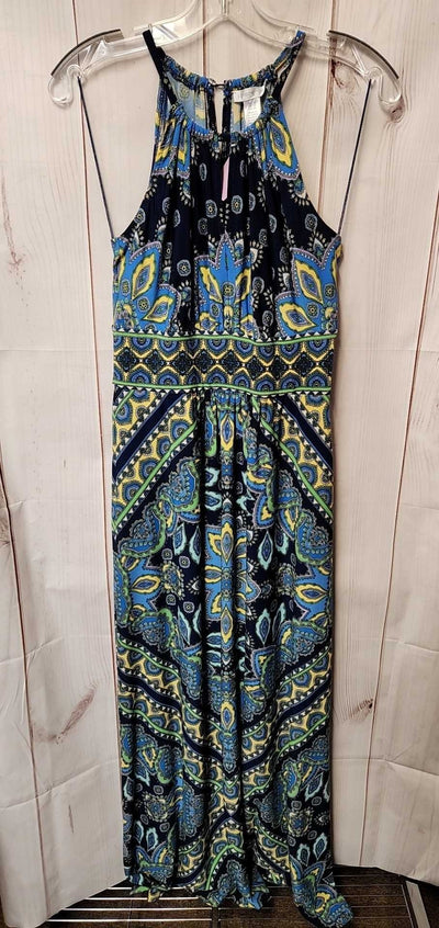 London Times Women's Size 6 Blue Dress