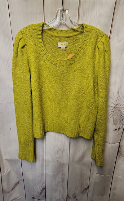 Maeve Anthropologie Women's Size XL Petite Lime Green Sweater