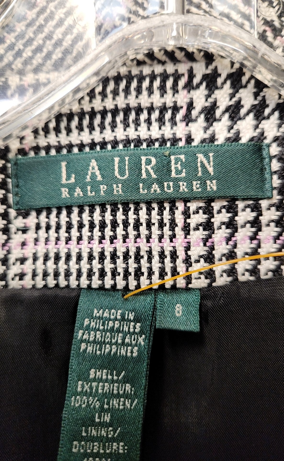 Lauren by Ralph Lauren Women's Size 8 Black & Pink Jacket