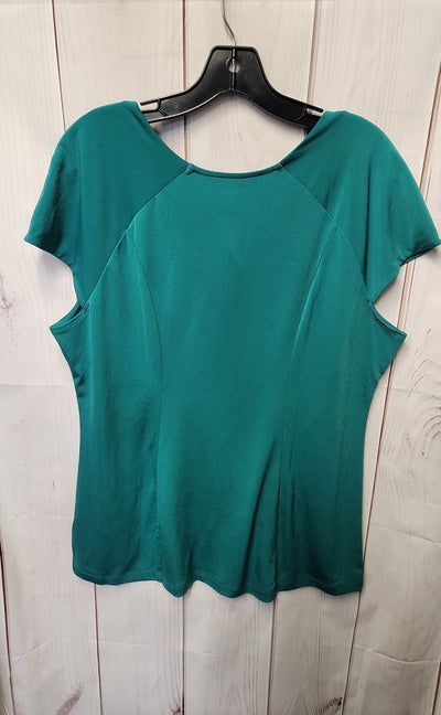 Simonton Says Women's Size L Green Short Sleeve Top