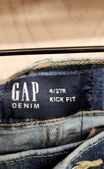 Gap Women's Size 27 (3-4) Kick Fit Blue Jeans