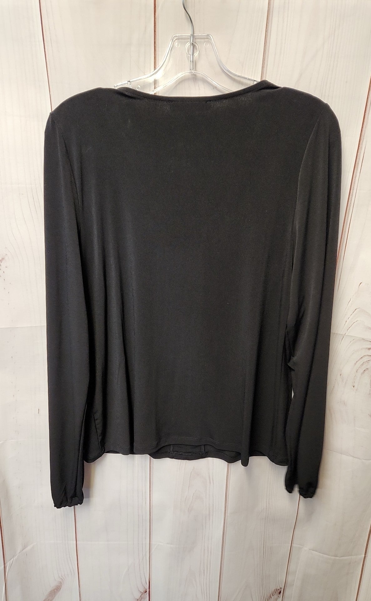 INC Women's Size M Black Long Sleeve Top