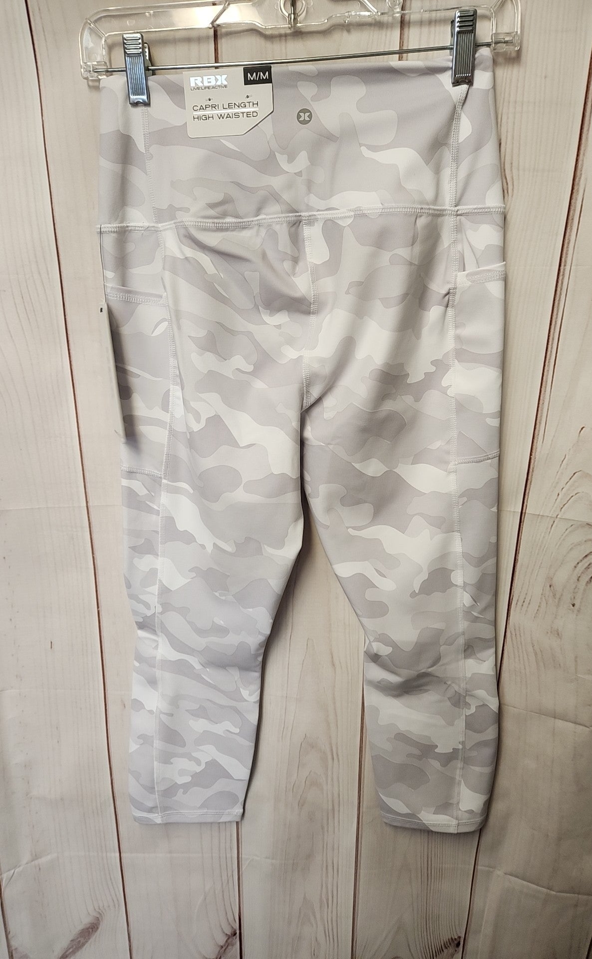 NWT Rbx Women's Size M Gray Camo Leggings