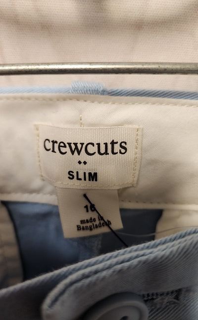 NWT Crewcuts Boy's Size 16 Light Blue Pants Slim