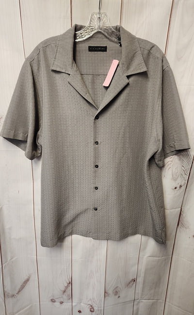 Via Europa Men's Size L Gray Shirt