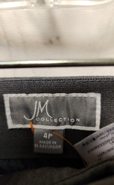 JM Collection Women's Size 4 Petite Gray Pants