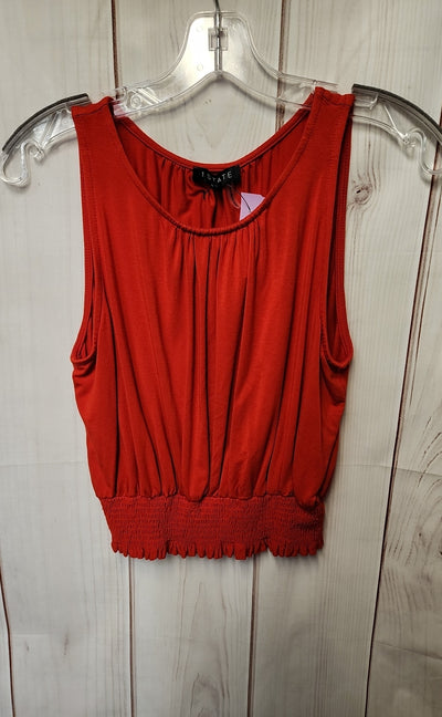 1. State Women's Size S Red Sleeveless Top