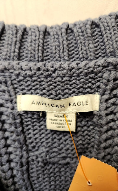 American Eagle Men's Size M Blue Sweater Vest