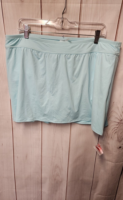 NWT Lands End Women's Size 18 Light Blue Swim Bottom
