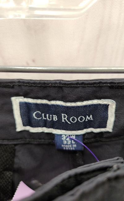 Club Room Men's Size 32x32 Black Pants
