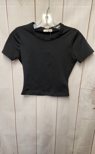 Rag & Bone Women's Size XXS Black Short Sleeve Top