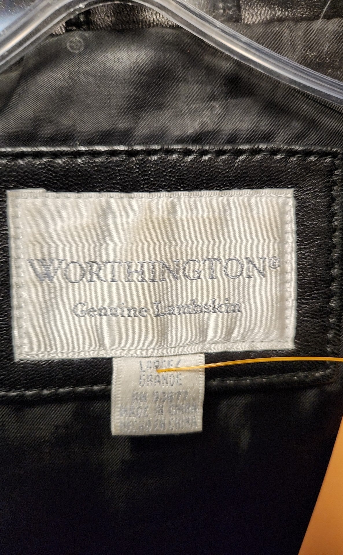 Worthington Women's Size L Black Leather Jacket
