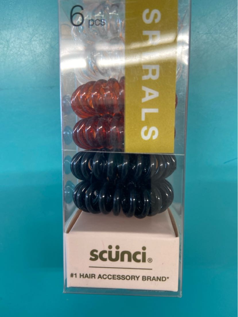 NIB 6PCS Scunci Hair Ties Cosmetic