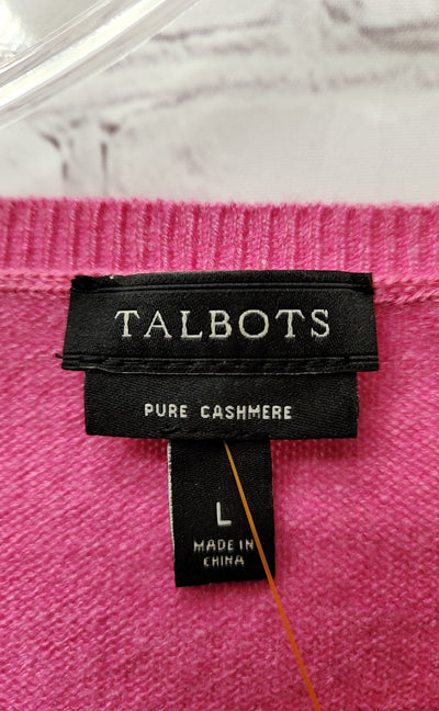 Talbots Women's Size L Pink Cashmere Sweater