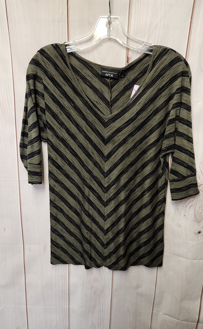 Apt 9 Women's Size S Black & Green Short Sleeve Top