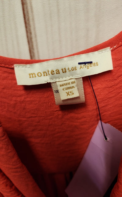 Monteau Women's Size XS Coral Dress