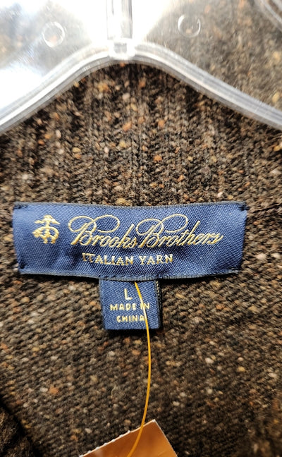 Brooks Brothers Men's Size L Brown Sweater