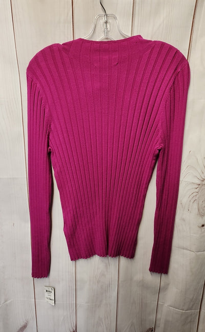 INC Women's Size L Pink Long Sleeve Top