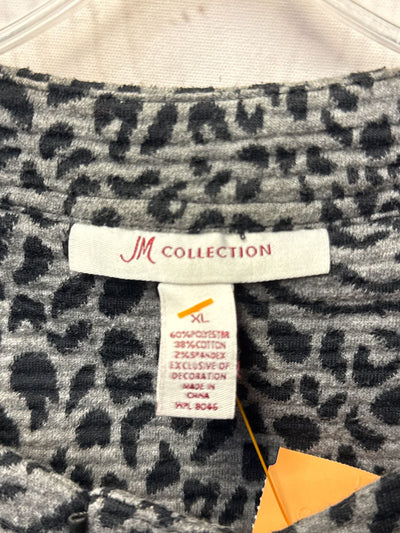 JM Collection Women's Size XL Gray Cardigan