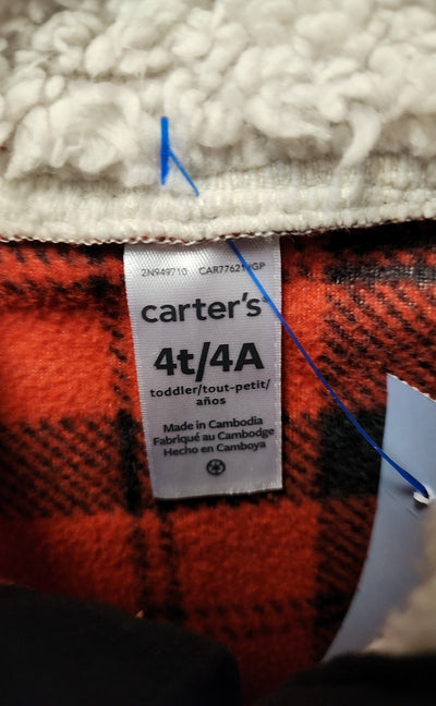 Carters Boy's Size 4 Red & Black Shirt