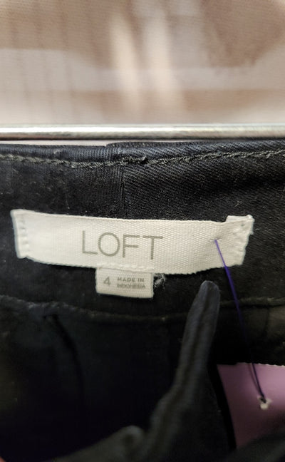 Loft Women's Size 4 Black Pants The Perfect Straight