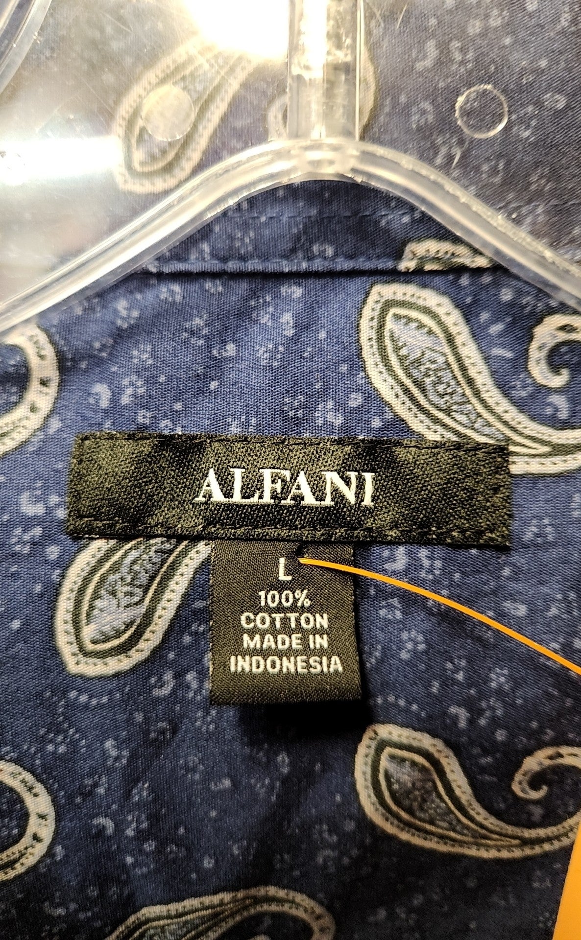 Alfani Men's Size L Navy Shirt