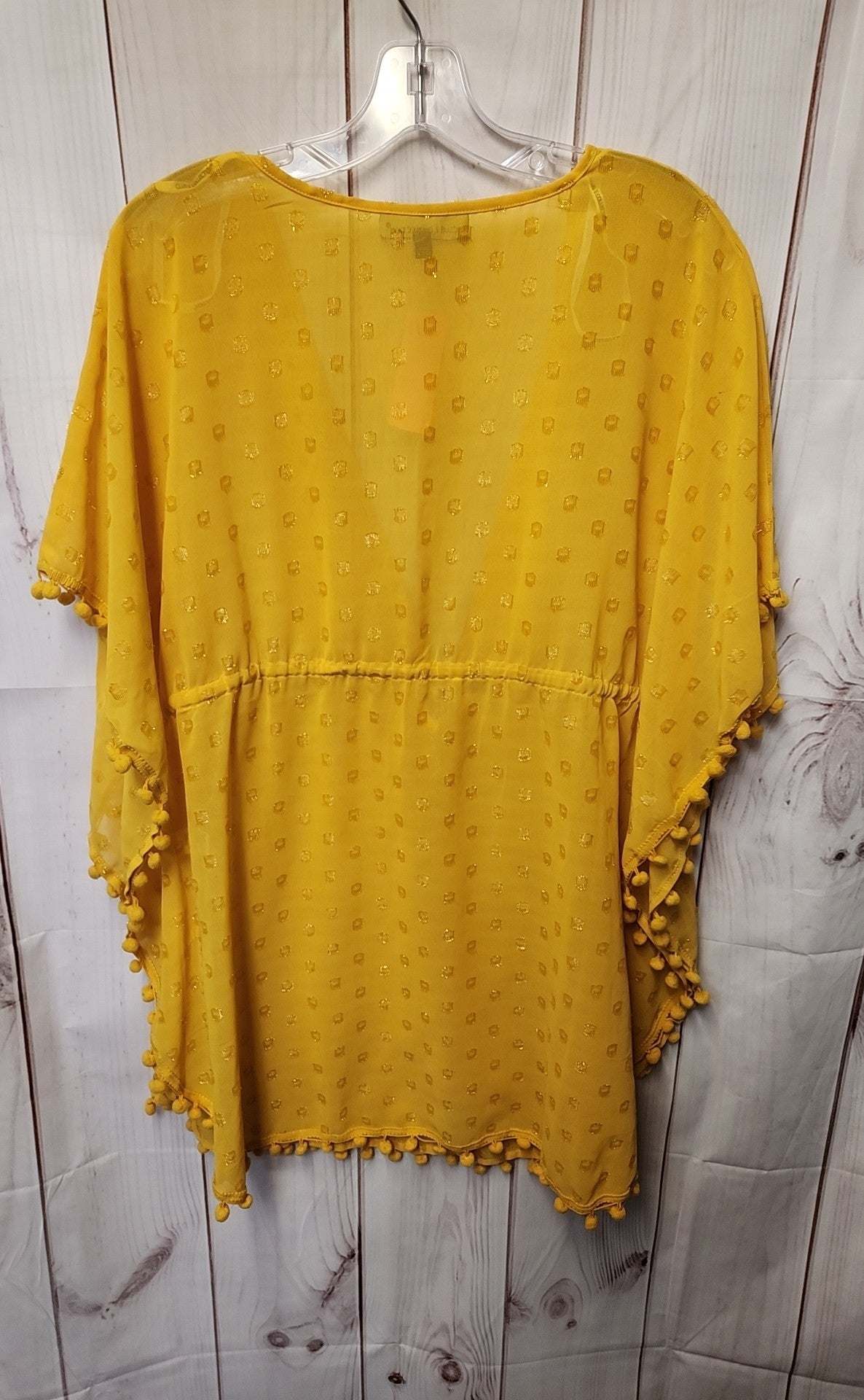 Club Z Collection Women's Size M Yellow Cover-Up