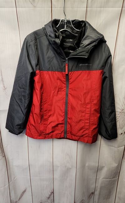 Eddie Bauer Boy's Size 7/8 Gray & Red 2 Pcs Jacket