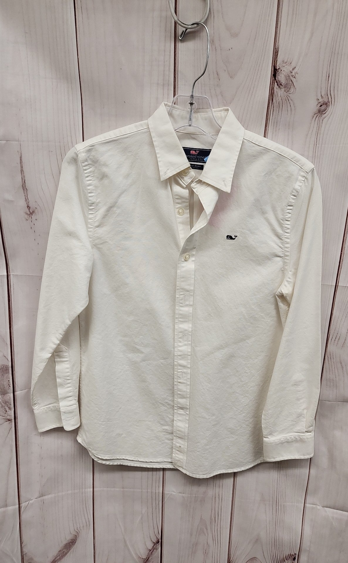 Vineyard Vines Boy's Size 12/14 White Shirt