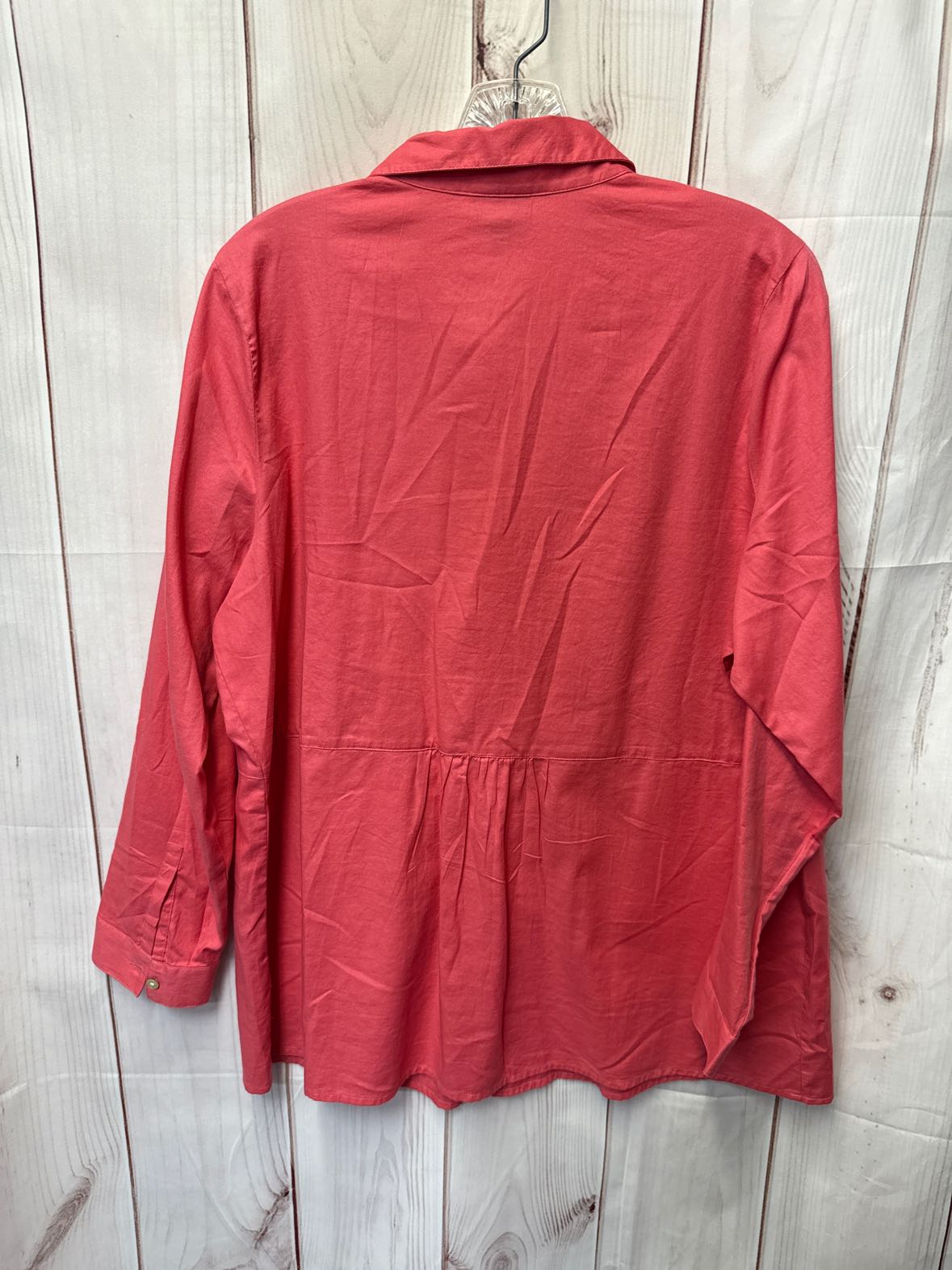 J Jill Women's Size L Pink Long Sleeve Top