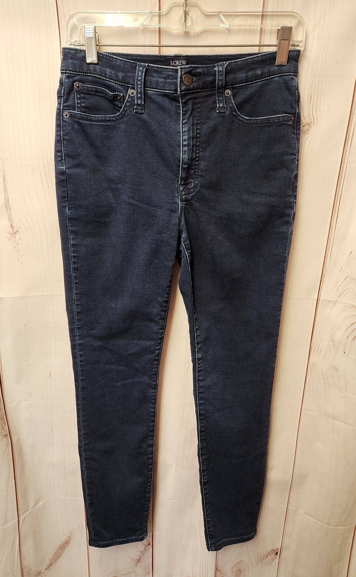 J Crew Women's Size 27 (3-4) Blue Jeans 9" Mid Rise Skinny