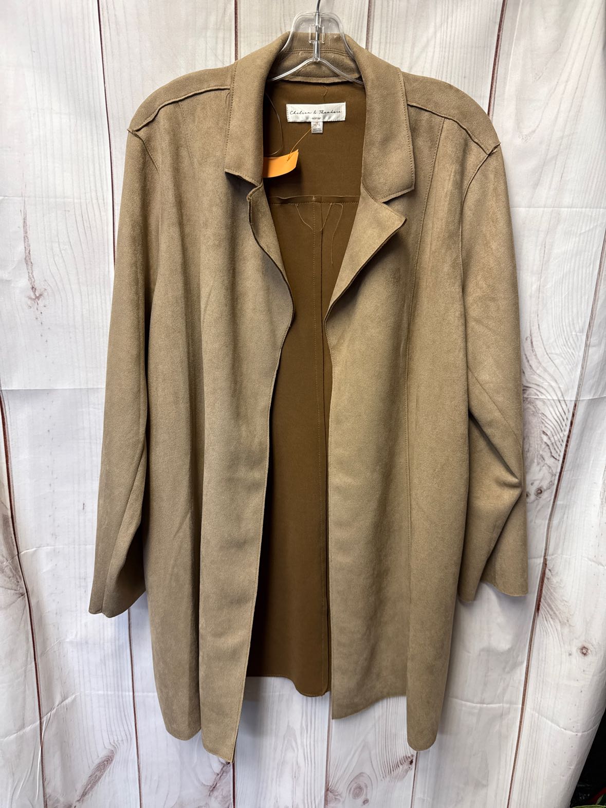 Chelsea & Theodore Women's Size 1X Brown Cardigan