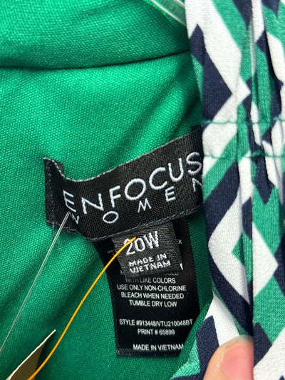 NWT Enfocus Women's Size 20 Green Dress