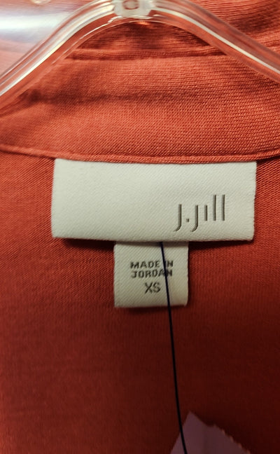 J Jill Women's Size XS Red Long Sleeve Top