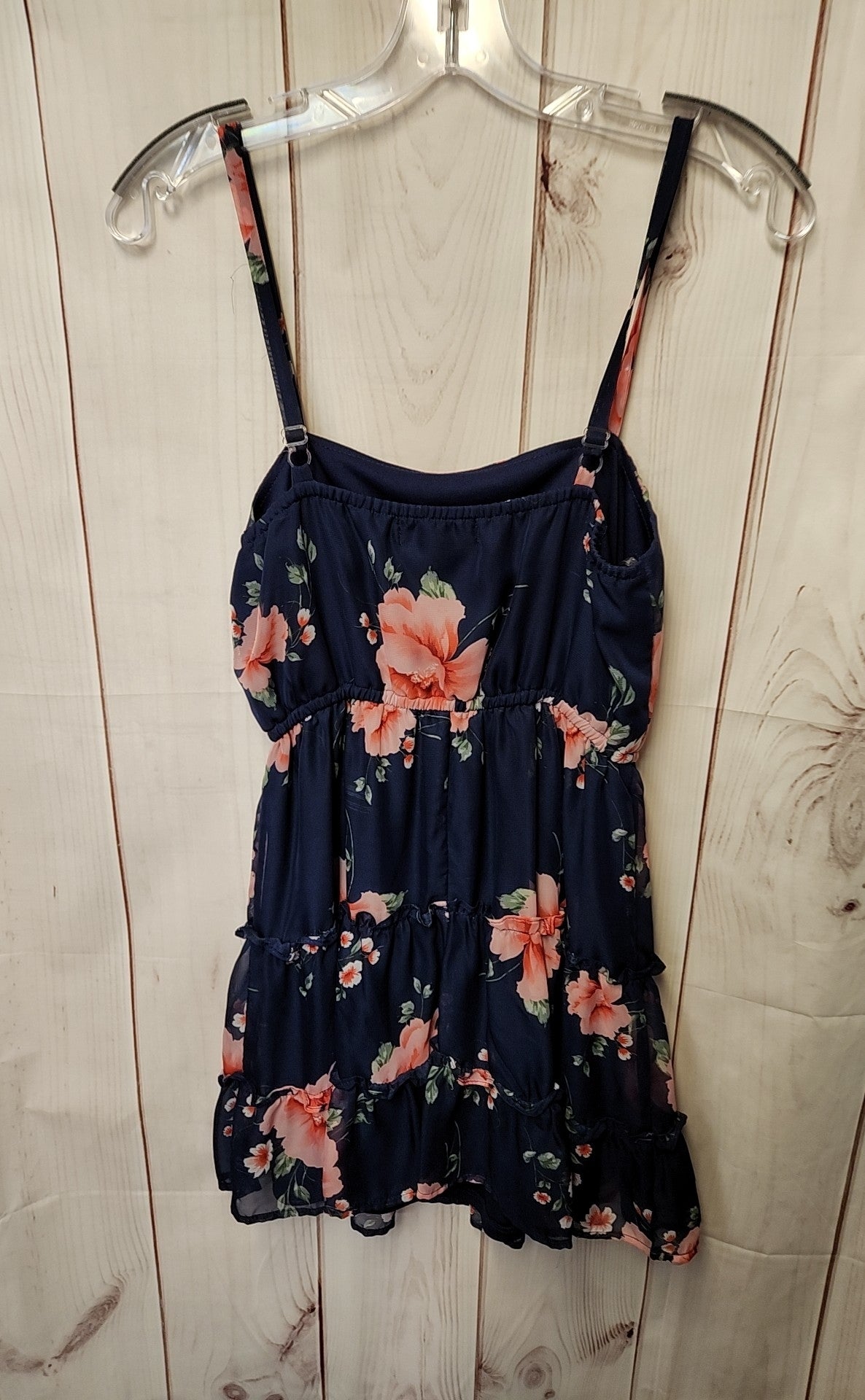 Crystal Doll Women's Size S Navy Floral Dress