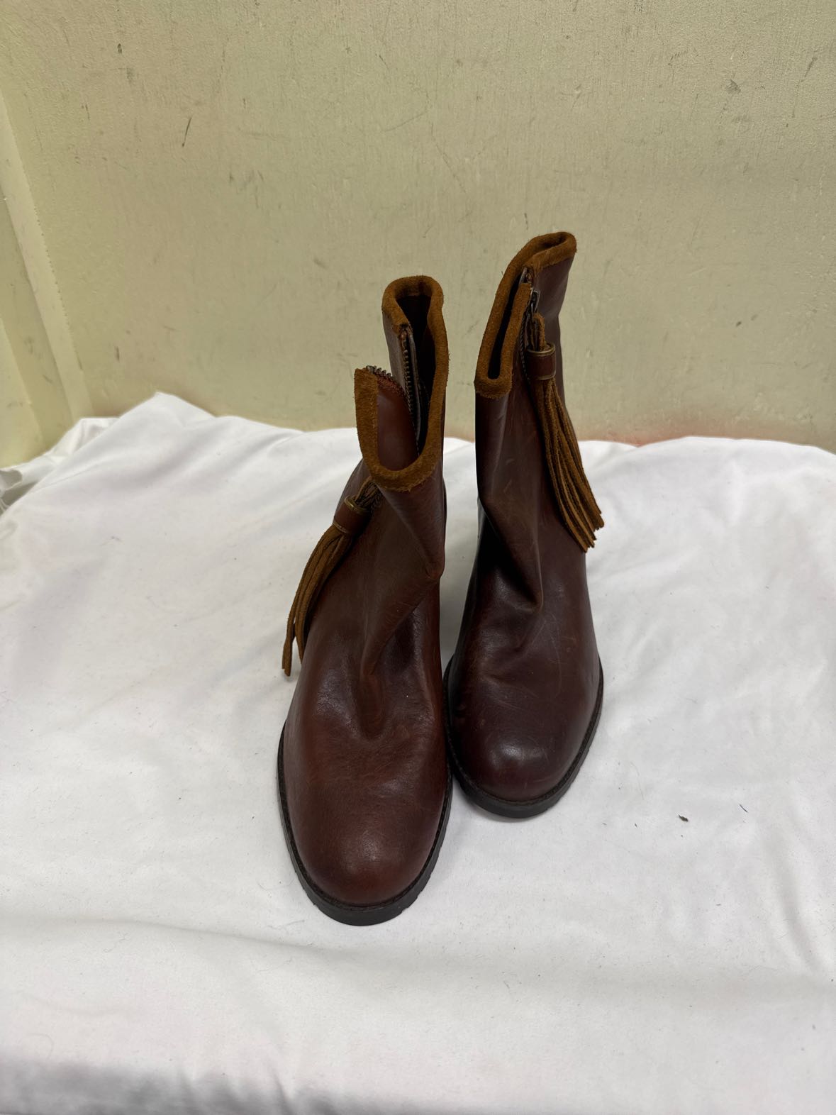 Lauren by Ralph Lauren Women's Size 8 Brown Leather Boots Shoes