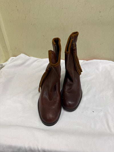 Lauren by Ralph Lauren Women's Size 8 Brown Leather Boots Shoes