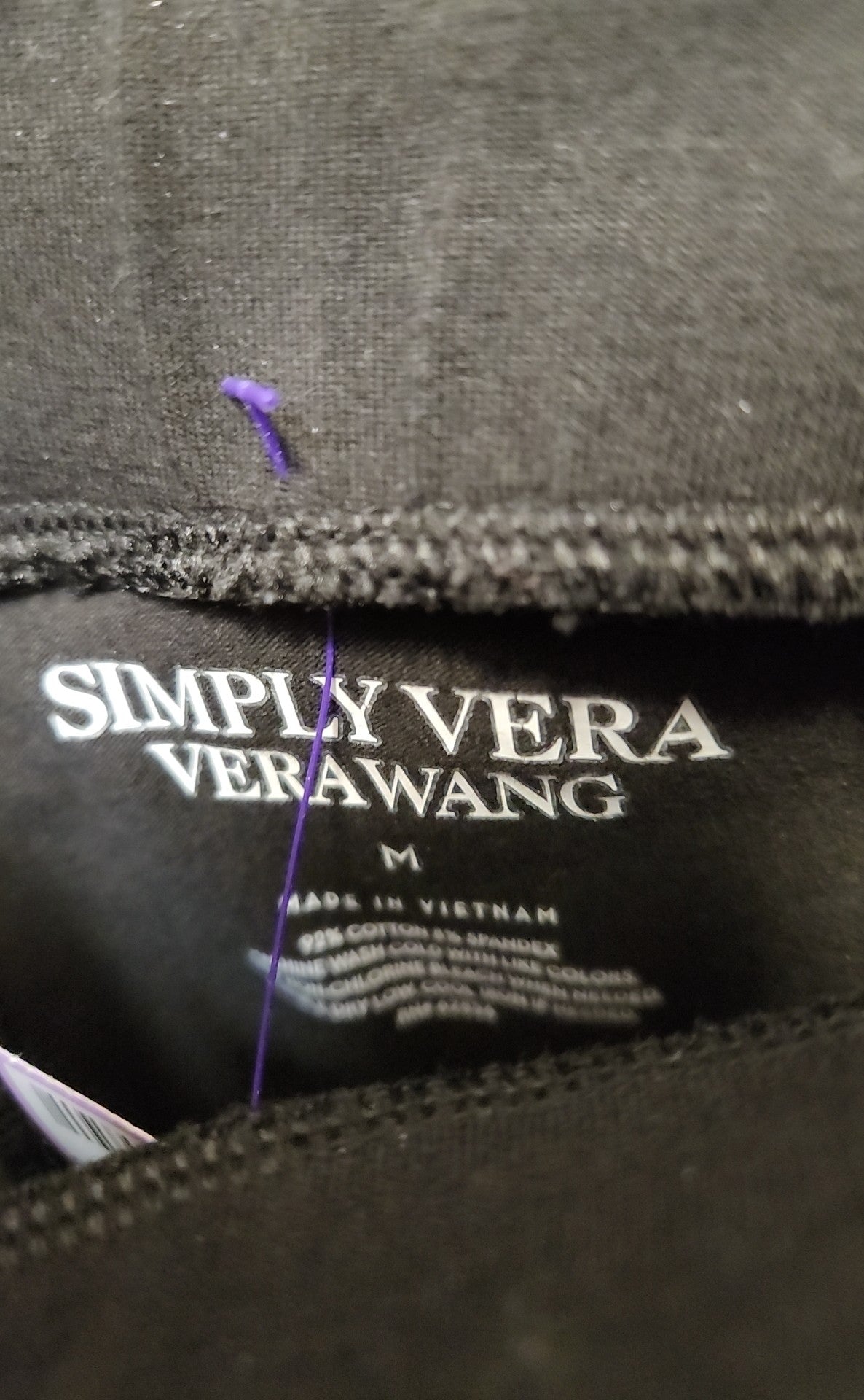 Simply Vera Women's Size M Black Pants