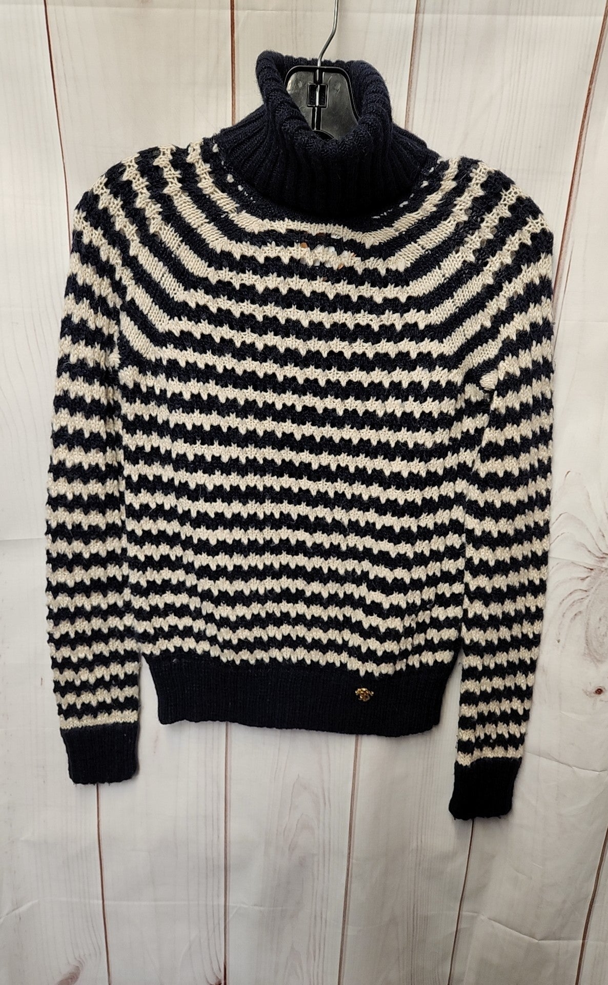 Tory Burch Women's Size XS White & Black Sweater