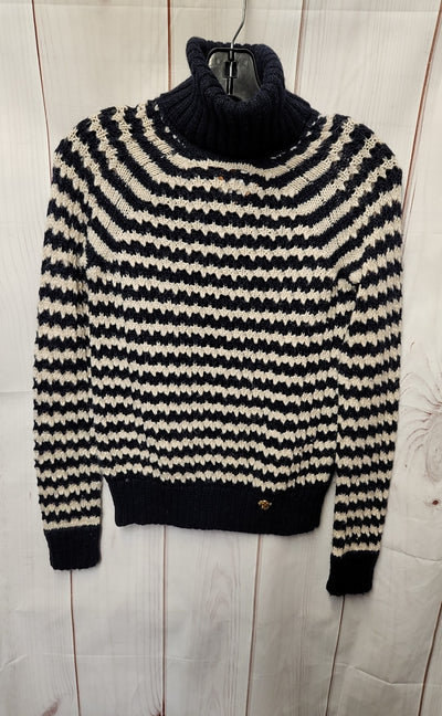Tory Burch Women's Size XS White & Black Sweater