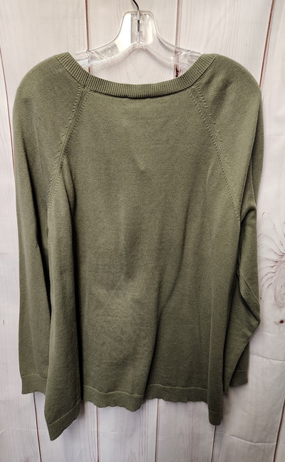 Talbots Women's Size 2X Olive Green Sweater