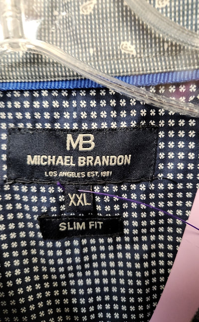 Michael Brandon Men's Size XXL Blue Shirt