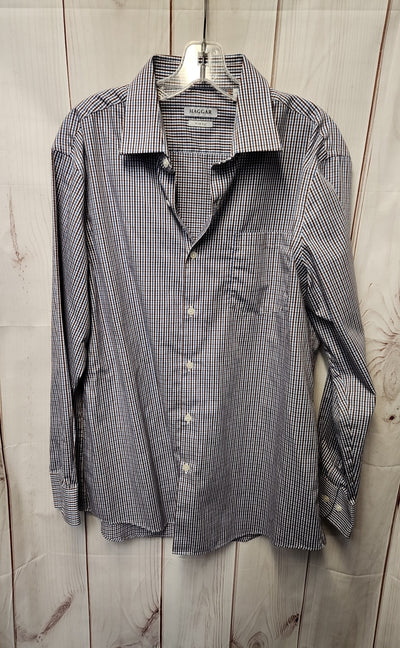 Haggar Men's Size XL Blue Shirt