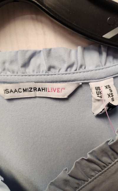 Isaac Mizrahi Live Women's Size XS Light Blue 3/4 Sleeve Top