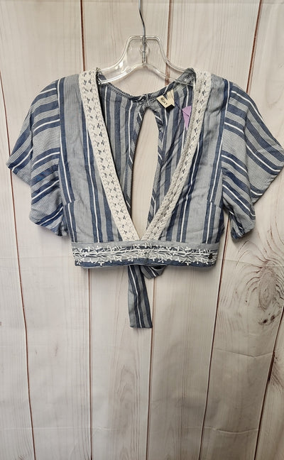 Roxy Women's Size S Blue Short Sleeve Top