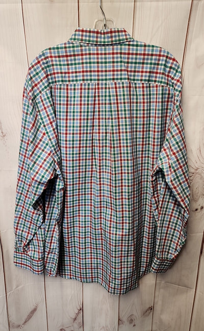 Vineyard Vines Men's Size XL Blue & Green Shirt