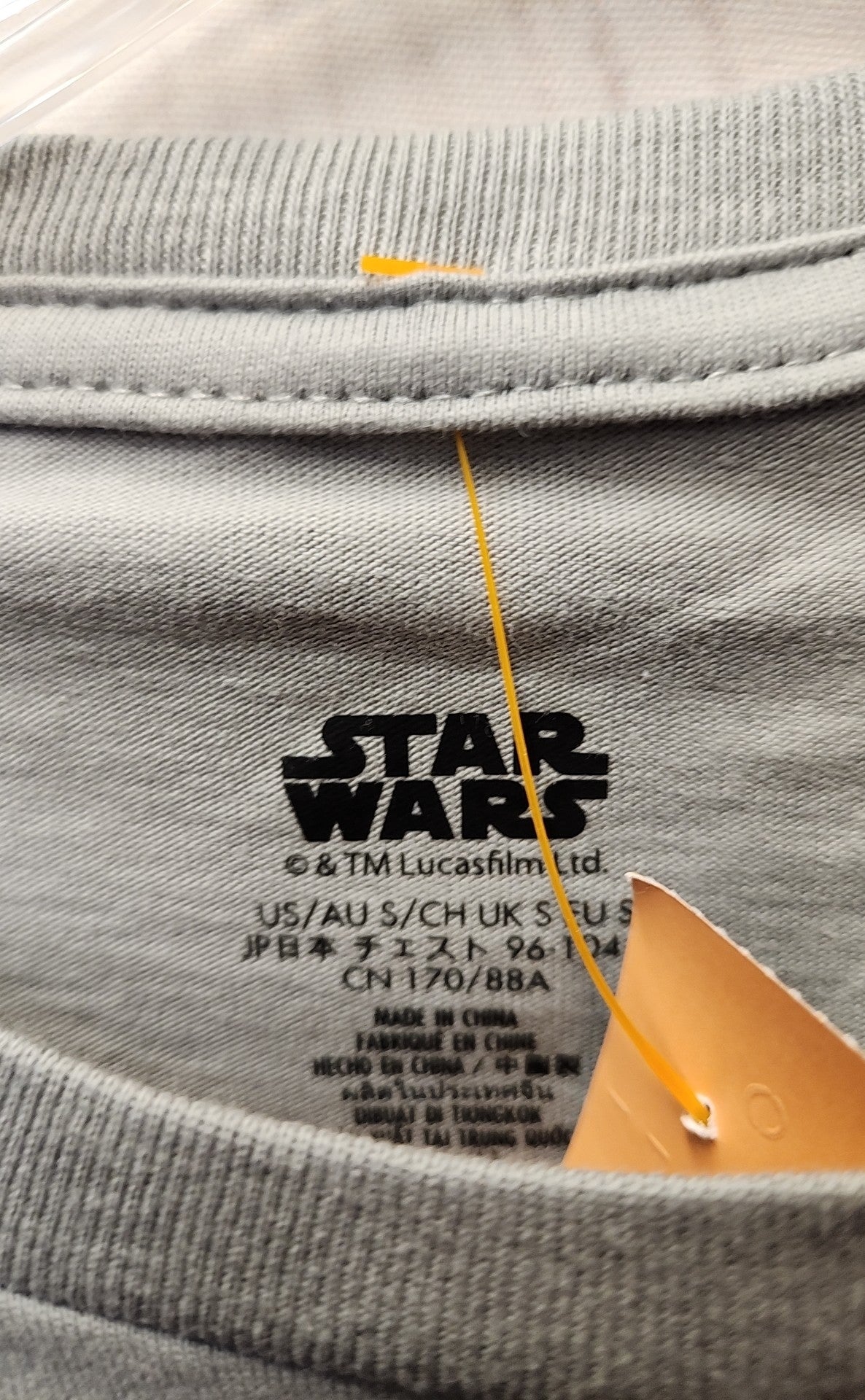 Star Wars Men's Size S Gray Shirt