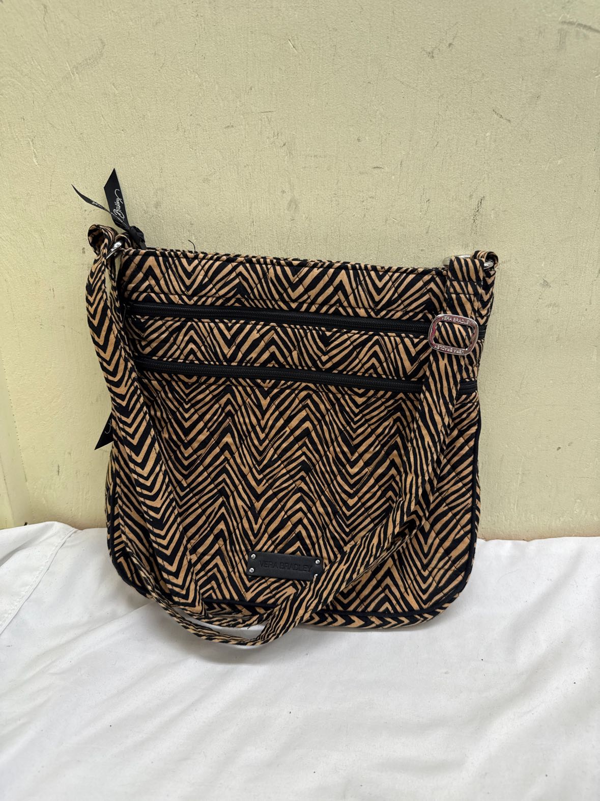 Vera Bradley Black & Tan Purse Bag